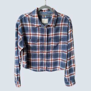 American Eagle Plaid Flannel Long Sleeve Top